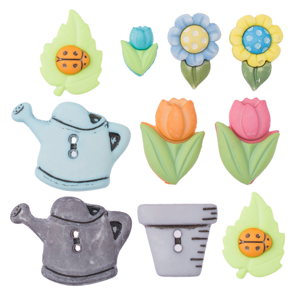 Buttons & Galore Bahçe Temalı Dekoratif Düğme - 4448